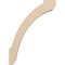 Ekena Millwork 3-inch W x 16-inch D x 22-inch H Lafayette Rough Cedar Woodgrain TimberThane Knee Brace, Primed BRCUR03X16X22LFTRCPR - alternate 6